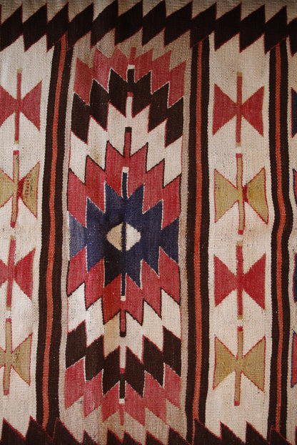 Handmade Vintage Turkish Small Kilim 2'9" X 4'8"