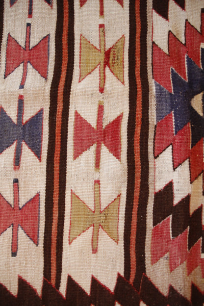 Handmade Vintage Turkish Small Kilim 2'9" X 4'8"