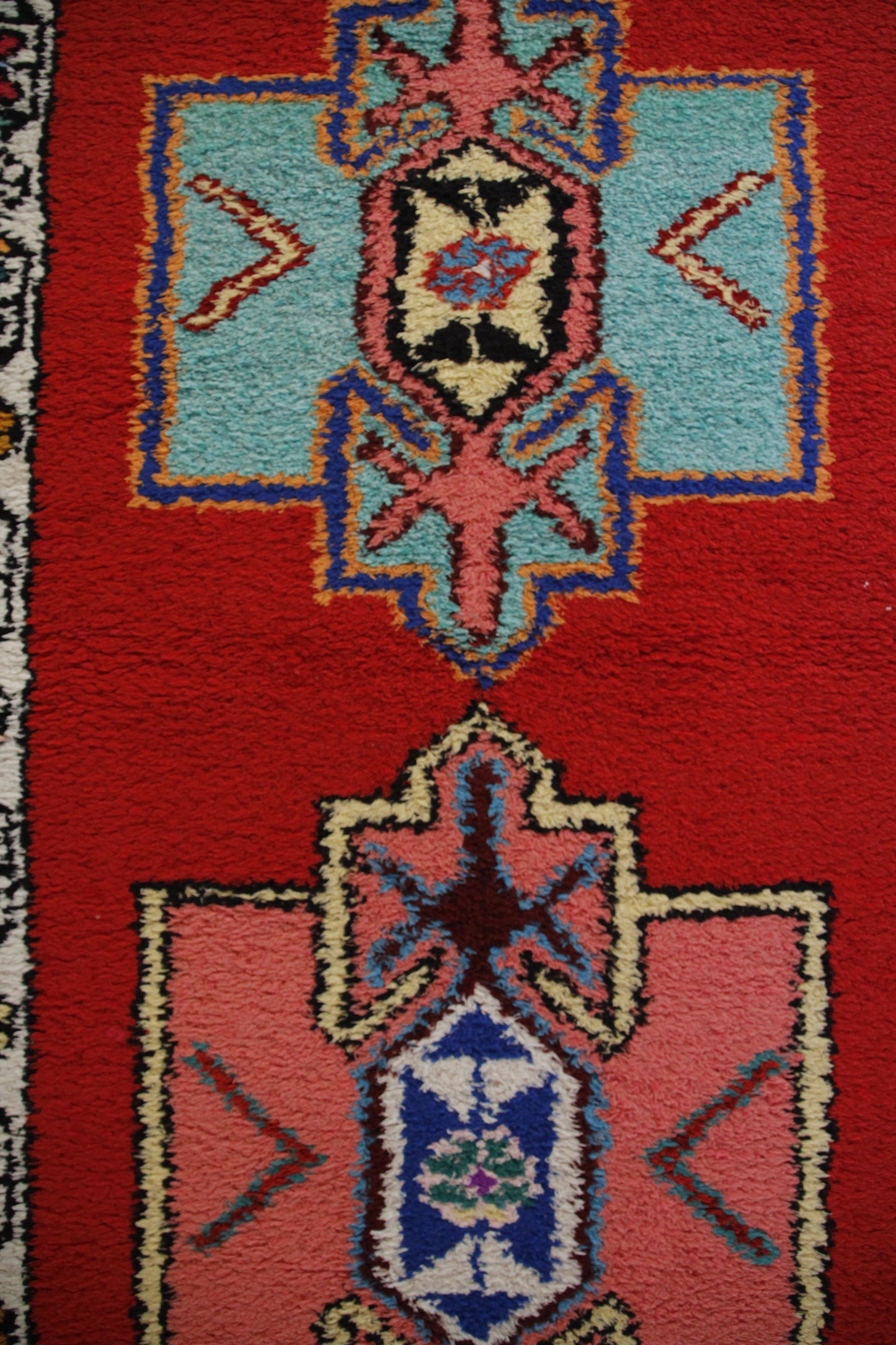 Handmade Vintage Persian Runner 2'10" X 13'7"