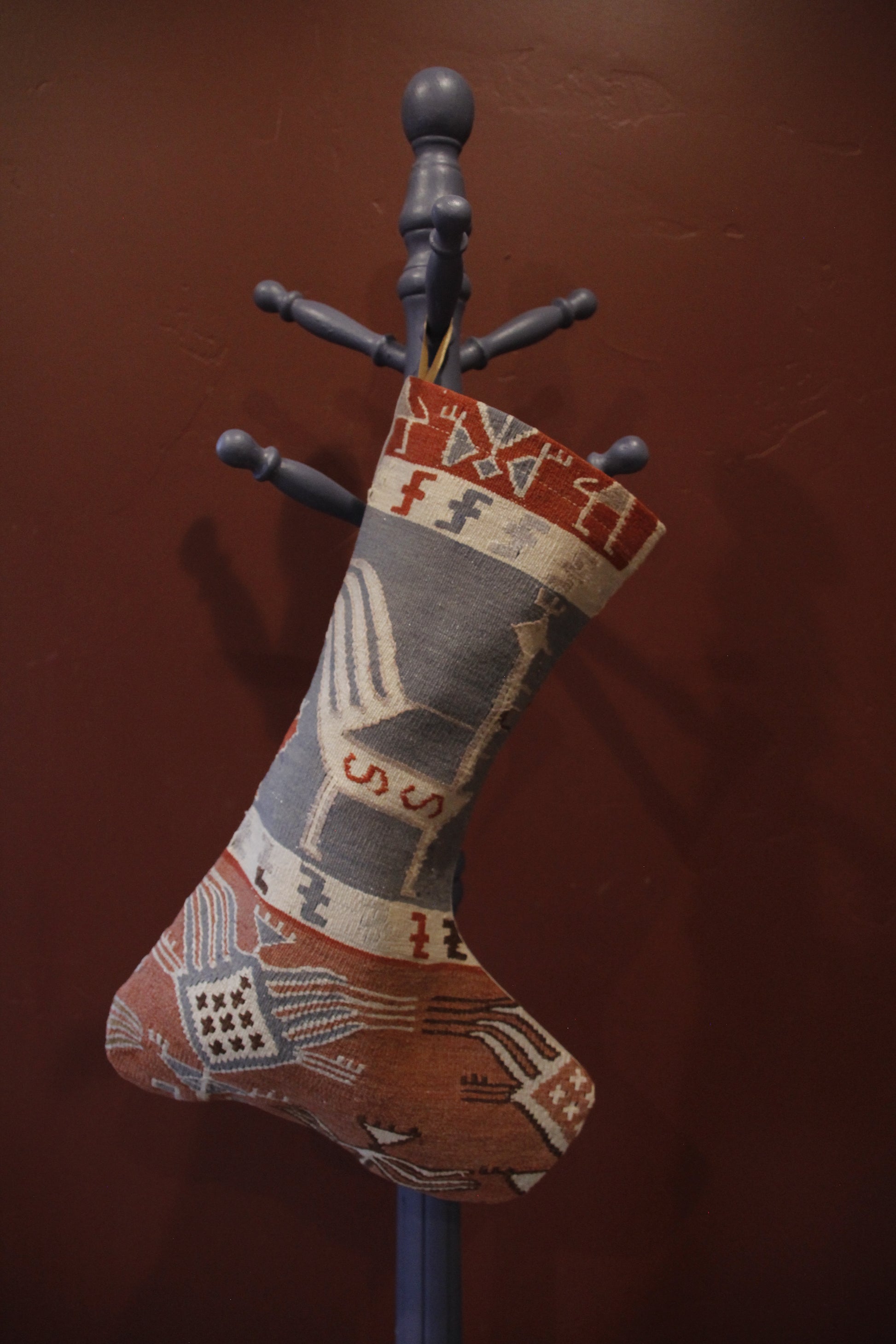 Handmade vintage Turkish Christmas stocking.