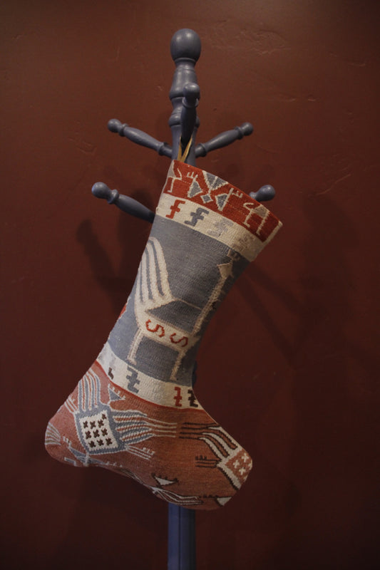 Handmade vintage Turkish Christmas stocking.