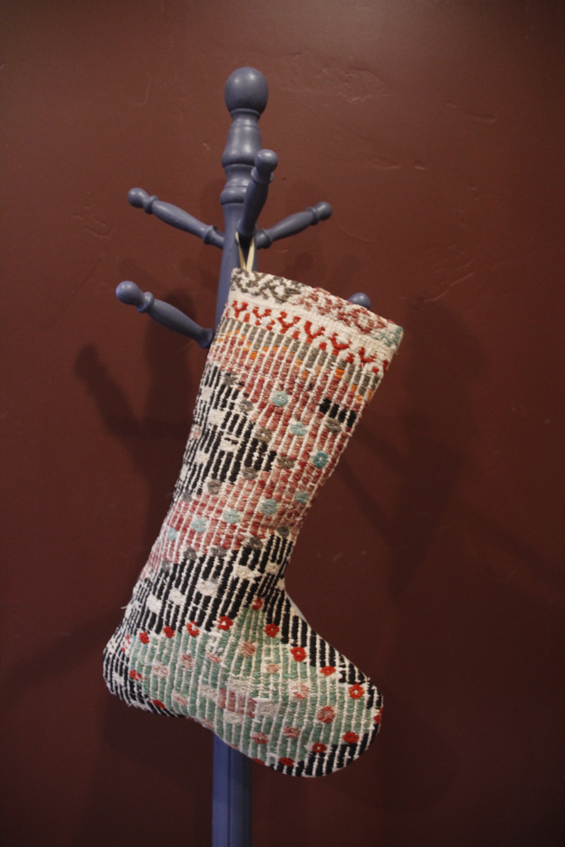 Handmade vintage Turkish Christmas stocking.