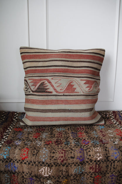 Handmade vintage Turkish pillow cover.