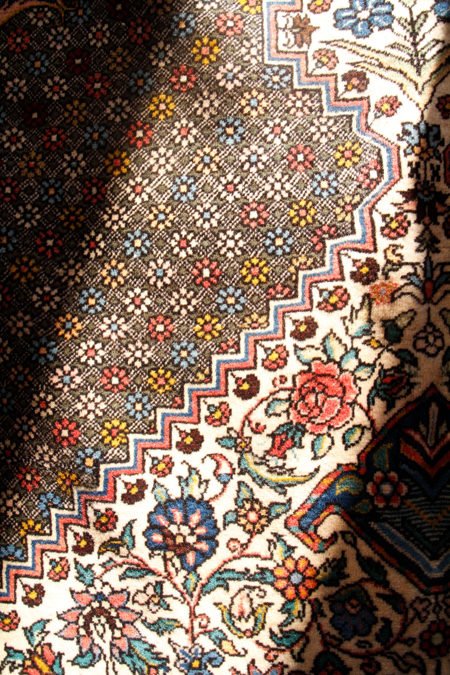 Antique Persian Large Rug 6'8" X 10'1"