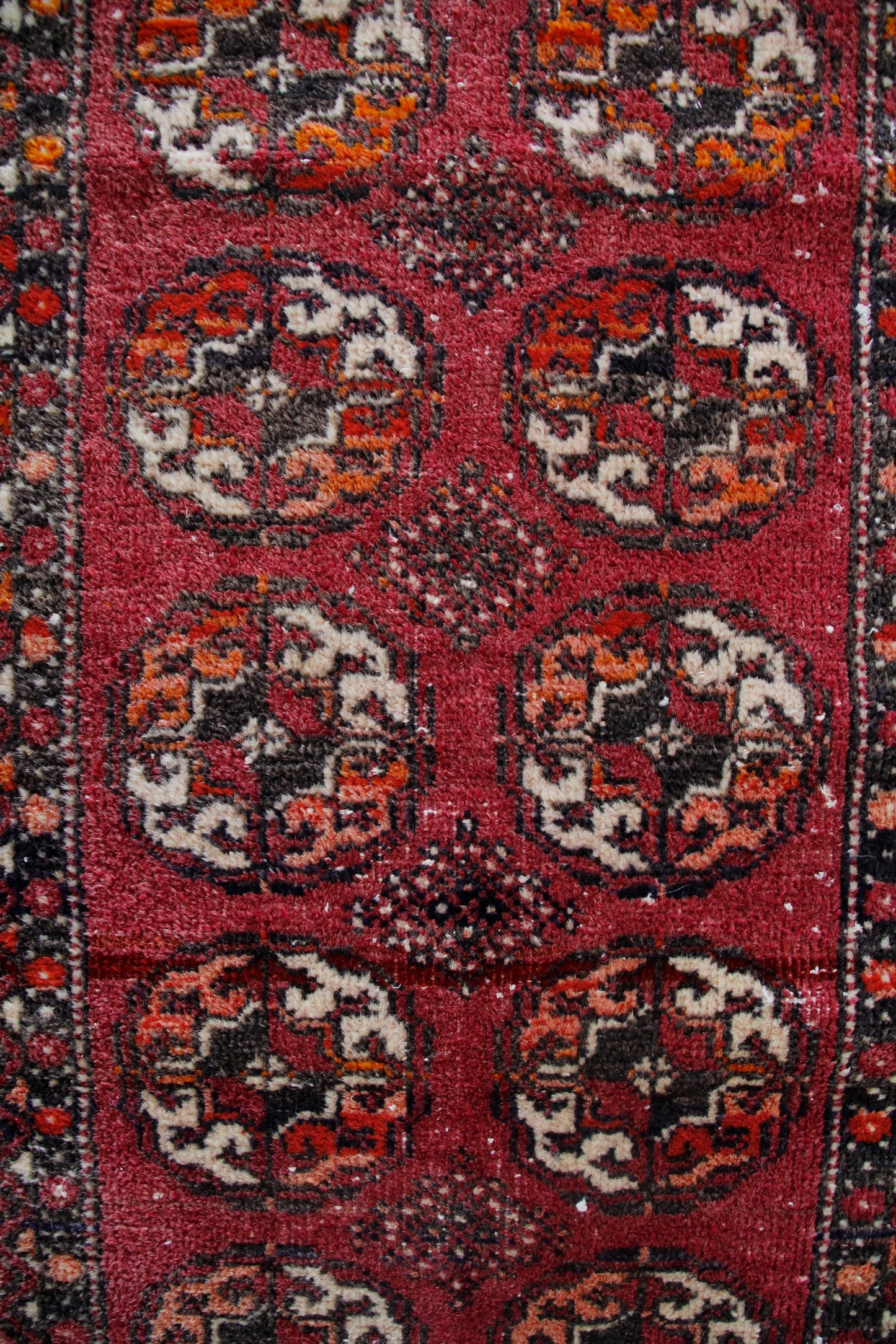 Handmade Vintage Turkoman Entryway Rug 1'11" X 3'11"