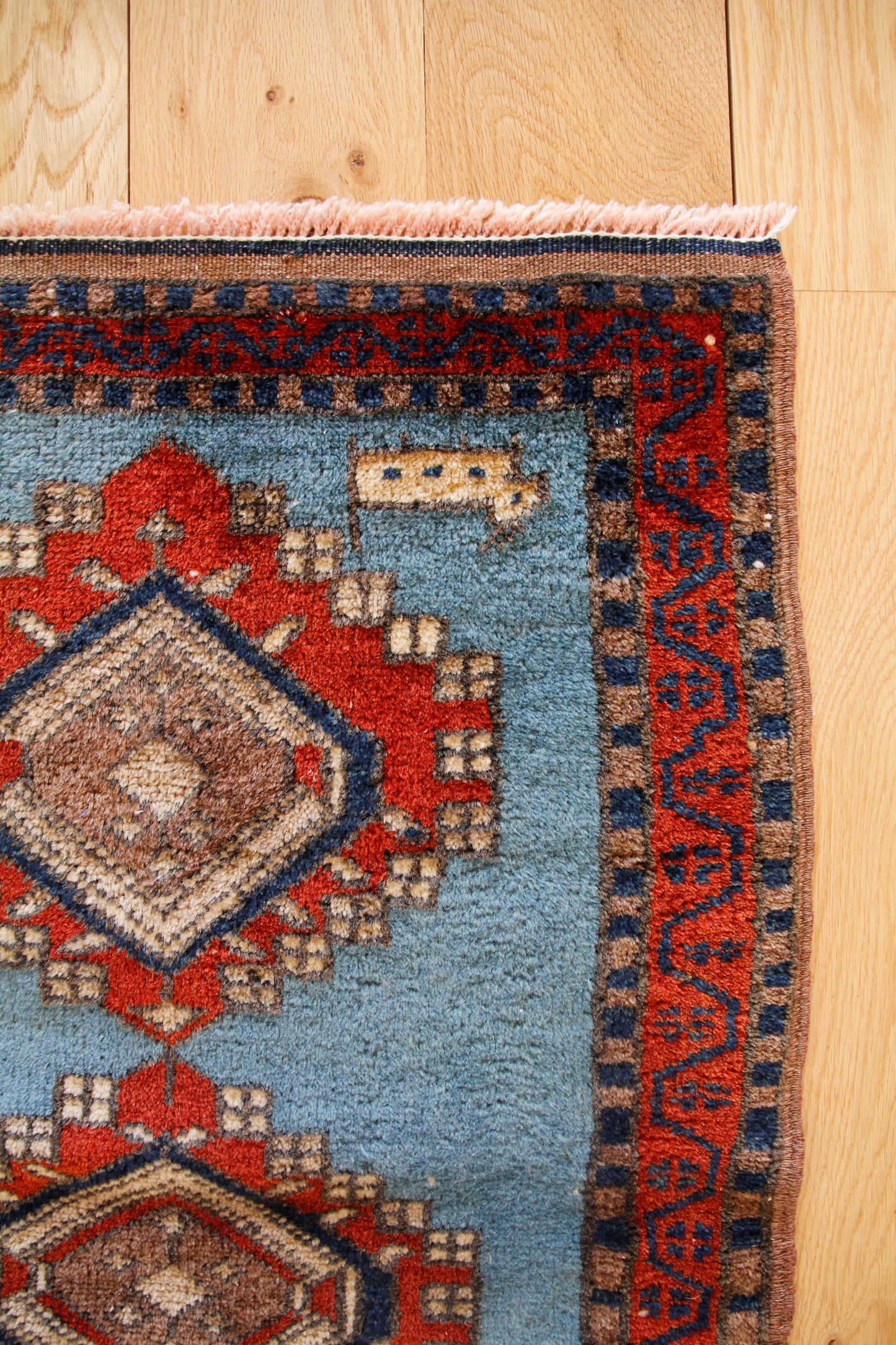 Handmade Vintage Turkish Entryway Rug 1'9" X 2'11"