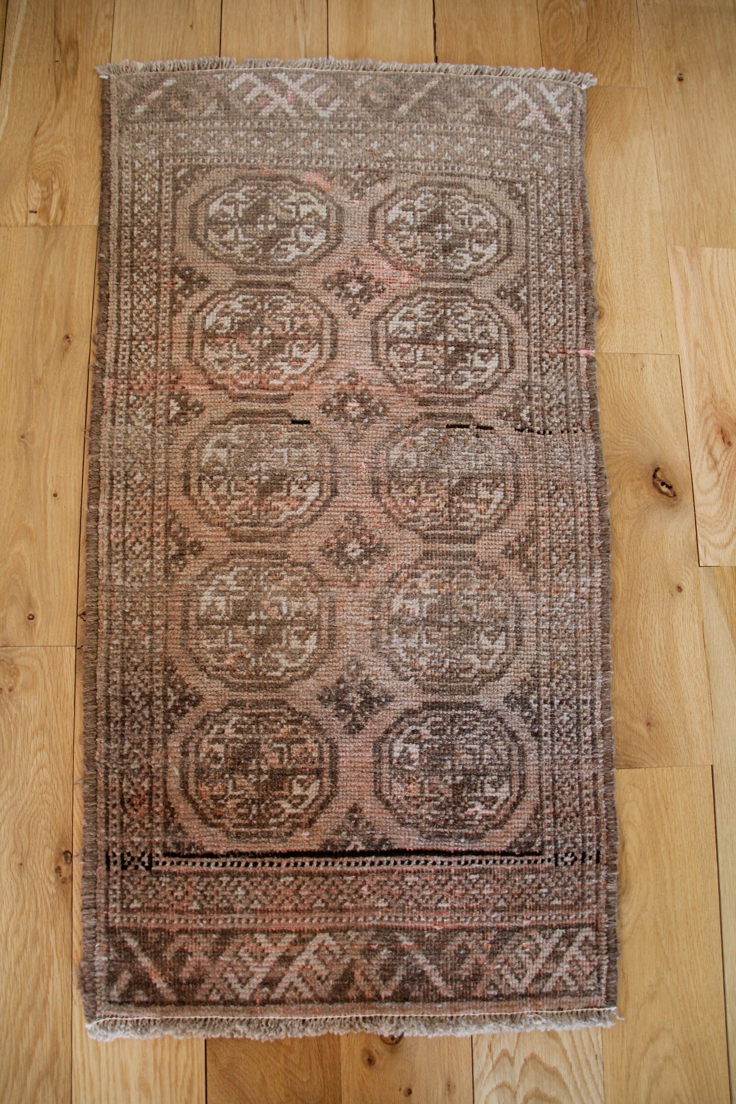 Handmade Vintage Turkoman Entryway Rug 1'9" X 3'5"