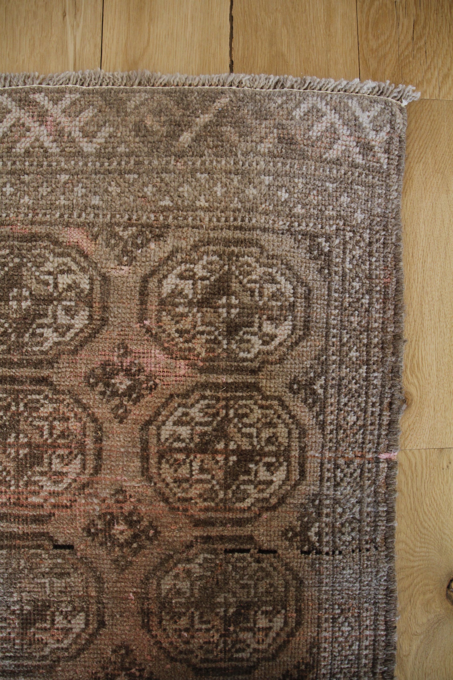 Handmade Vintage Turkoman Entryway Rug 1'9" X 3'5"
