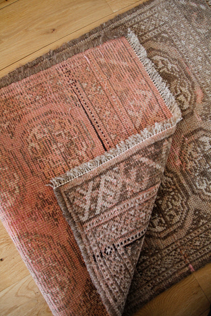 Handmade Vintage Turkoman Entryway Rug 1'9" X 3'5"