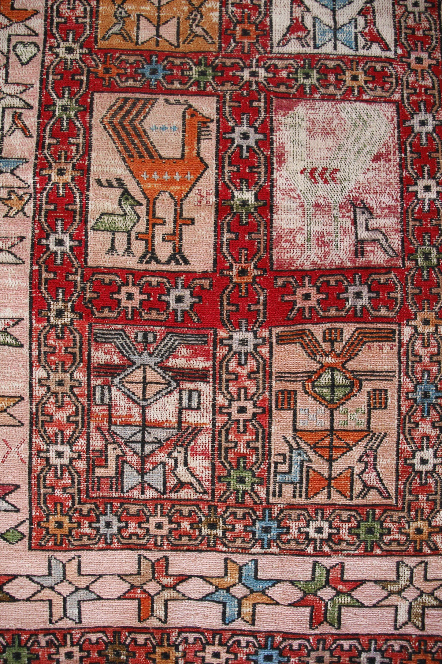 Handmade Vintage Persian Small Rug 2'4" X 3'2"