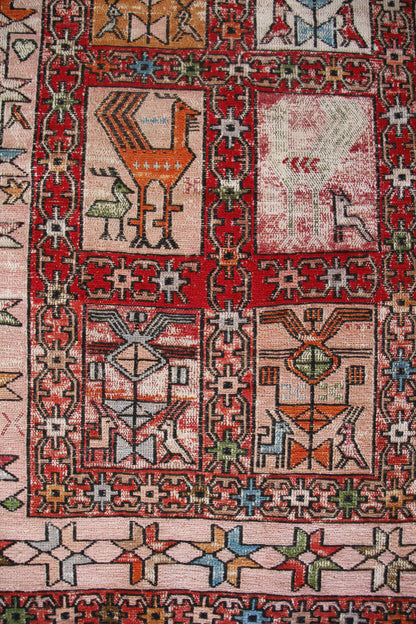 Handmade Vintage Persian Small Rug 2'4" X 3'2"