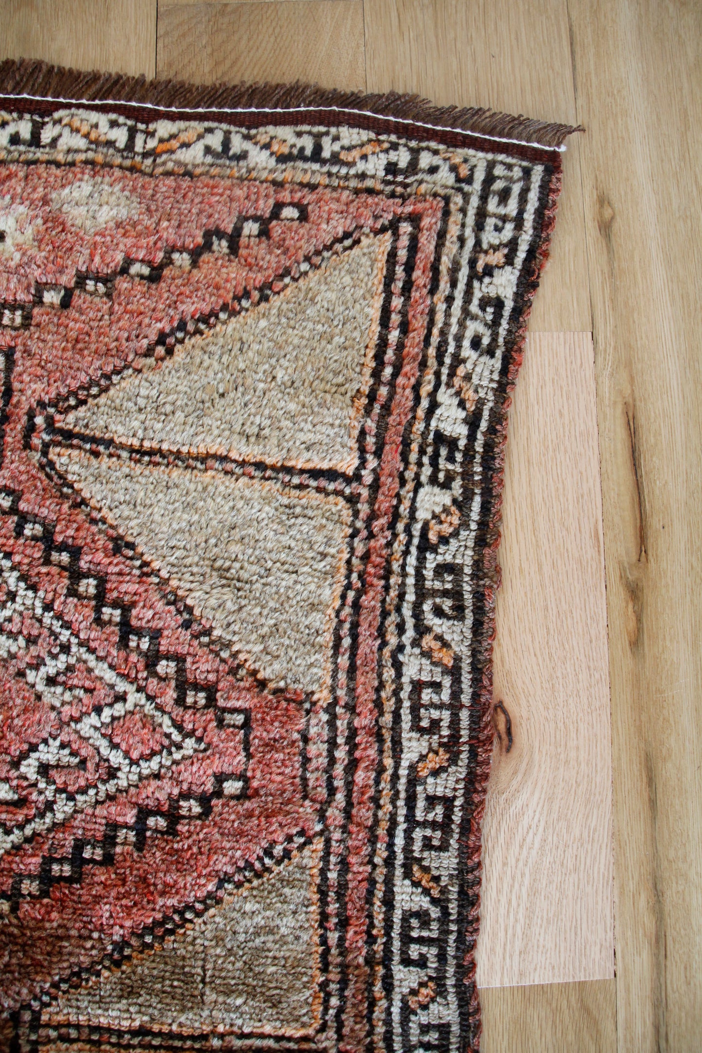 Handmade Vintage Turkish Entryway Rug 2'2" X 3'8"