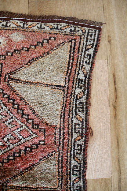 Handmade Vintage Turkish Entryway Rug 2'2" X 3'8"