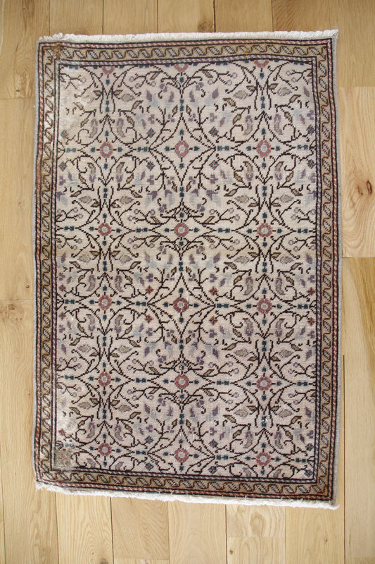 Handmade Vintage Turkish Entryway Rug 2'2" X 3'5"