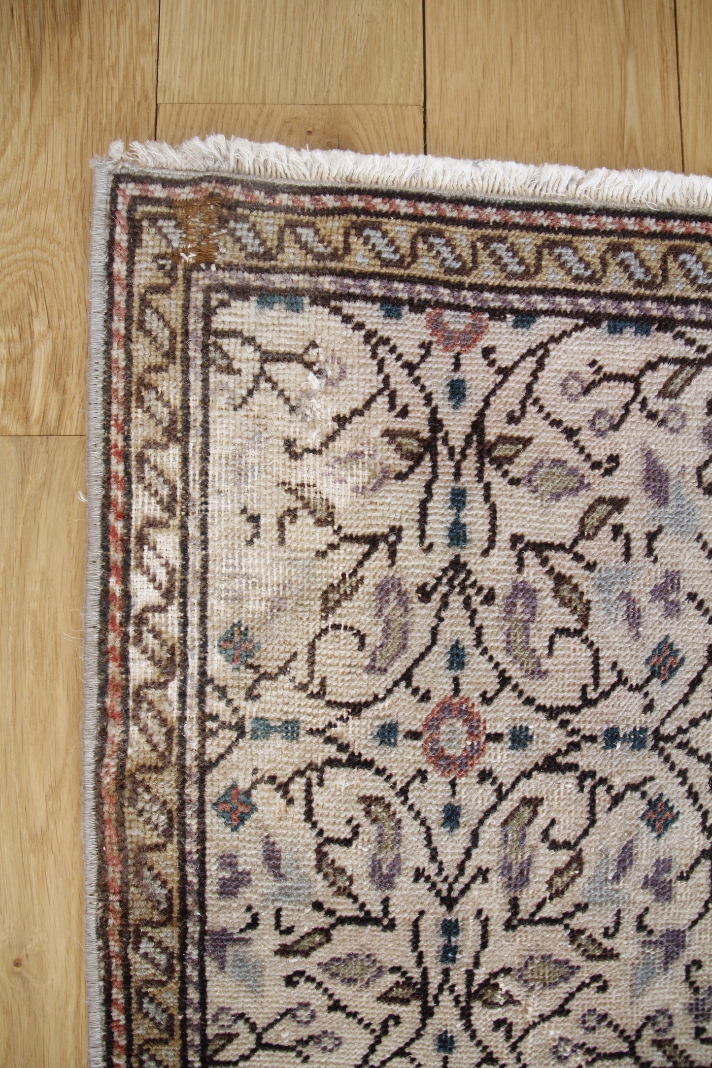 Handmade Vintage Turkish Entryway Rug 2'2" X 3'5"