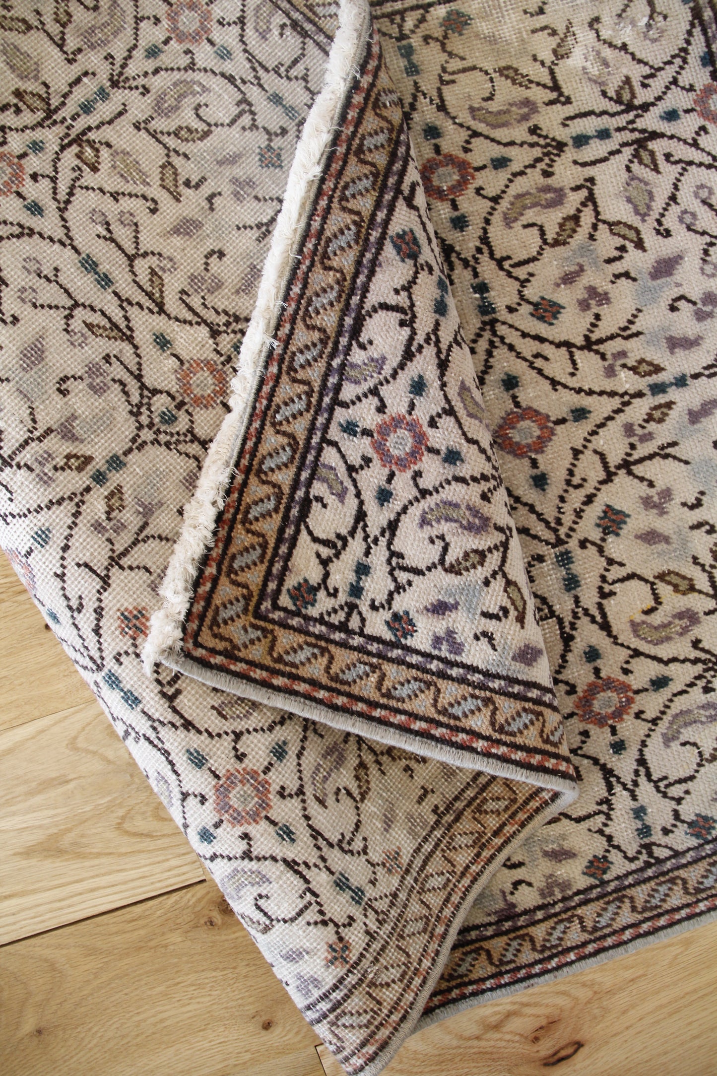 Handmade Vintage Turkish Entryway Rug 2'2" X 3'5"