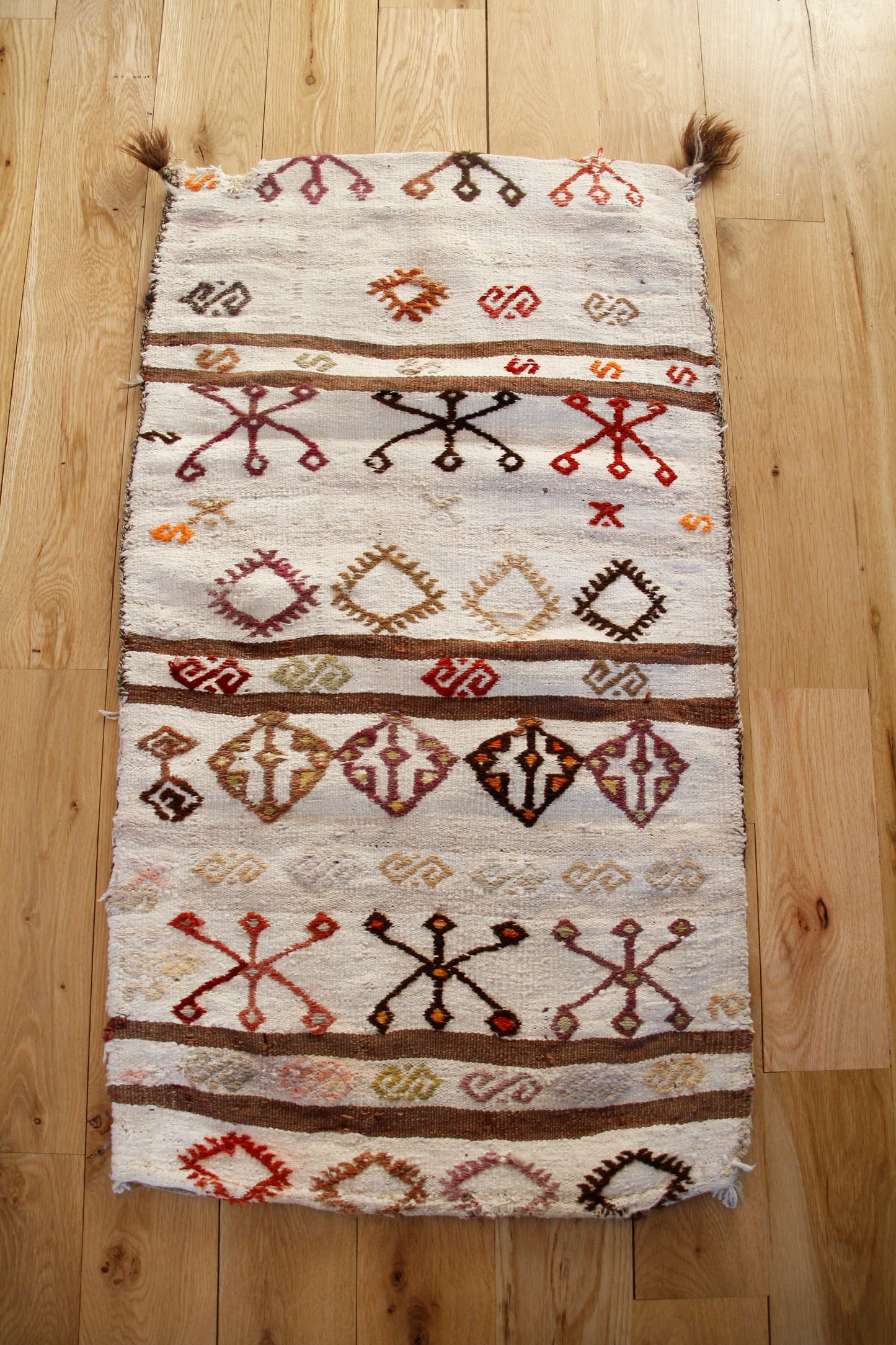 Handmade Vintage Turkish Entryway Rug 2' X 3'6"