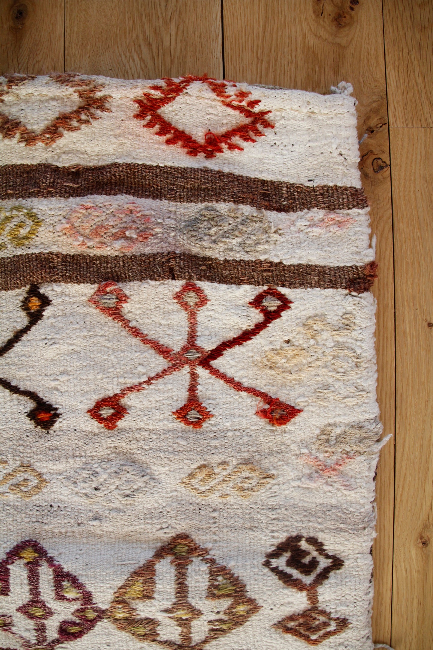 Handmade Vintage Turkish Entryway Rug 2' X 3'6"