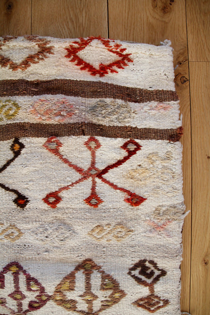 Handmade Vintage Turkish Entryway Rug 2' X 3'6"