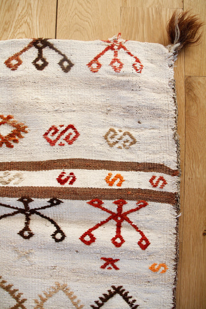 Handmade Vintage Turkish Entryway Rug 2' X 3'6"