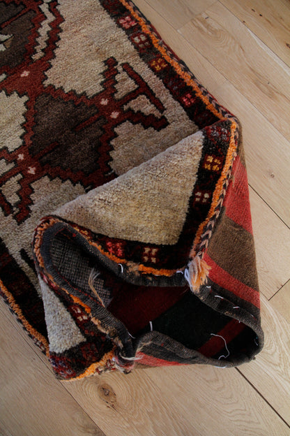 Handmade Vintage Turkish Entryway Rug 1'10" X 3'6"