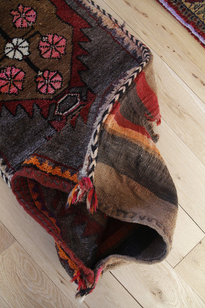 Handmade Vintage Turkish Entryway Rug 1'9" X 3'5"