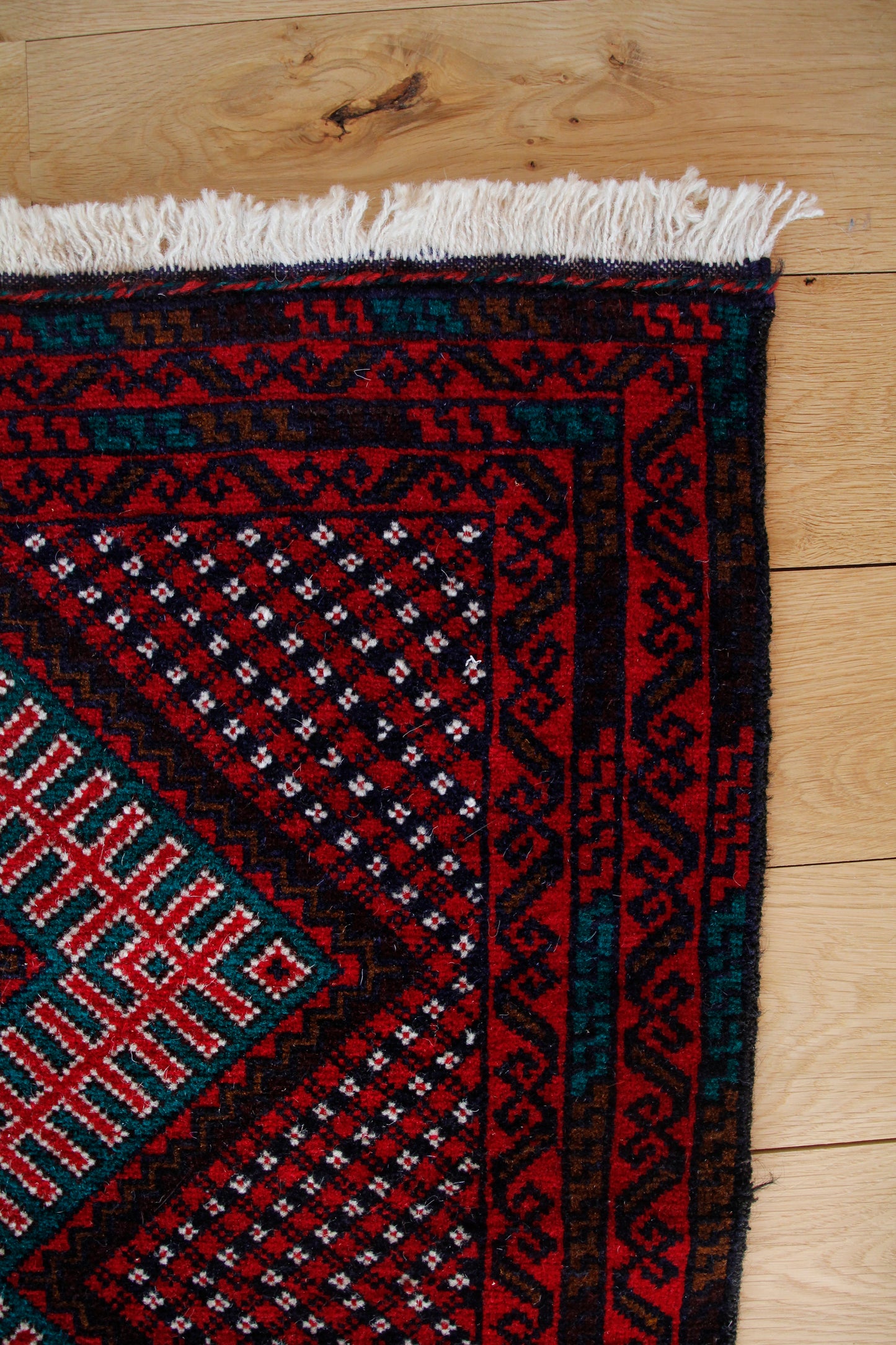 Handmade Vintage Turkoman Small Rug 2'7" X 4'9"