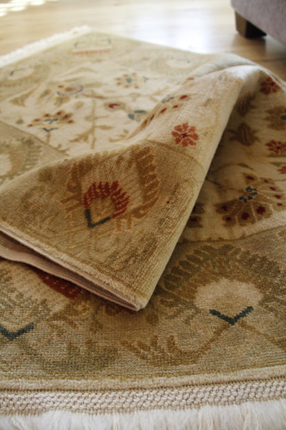 Handmade Vintage Turkish Small Rug 2'9" X 5'