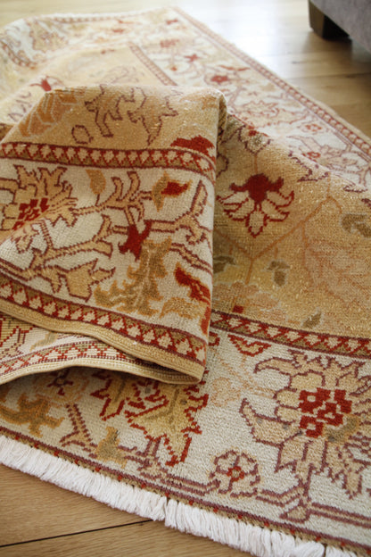 Handmade Vintage Turkish Small Rug 3' X 5'