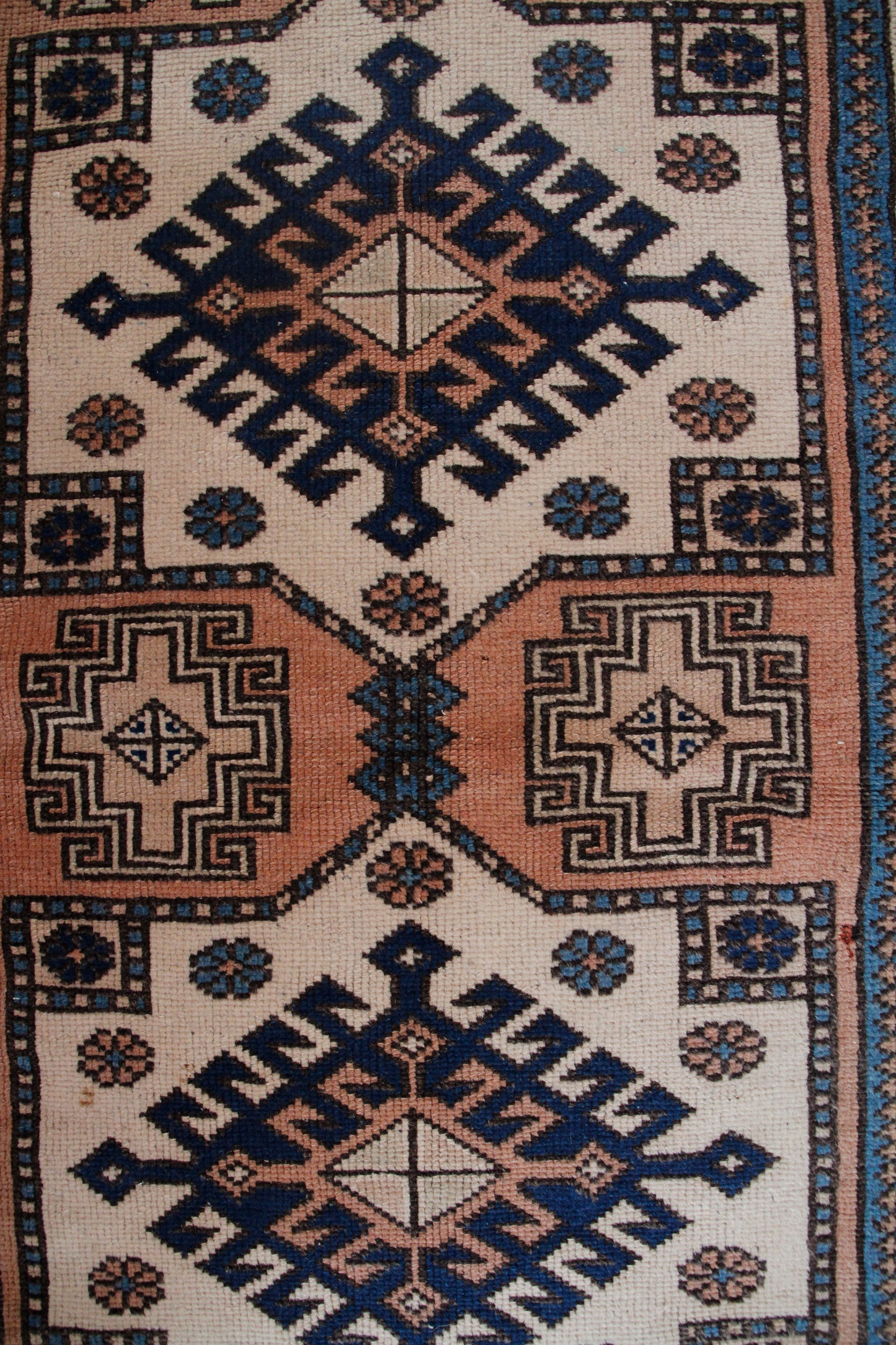 Handmade Vintage Turkish Small Rug 2'6" X 3'10"