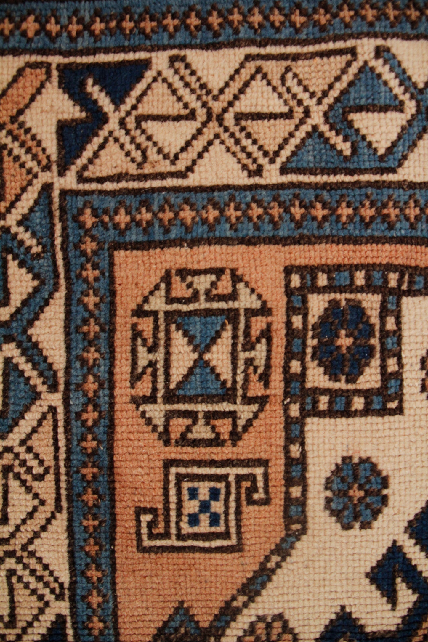 Handmade Vintage Turkish Small Rug 2'6" X 3'10"