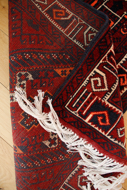 Handmade Vintage Turkoman Small Rug 2'3" X 5'1"