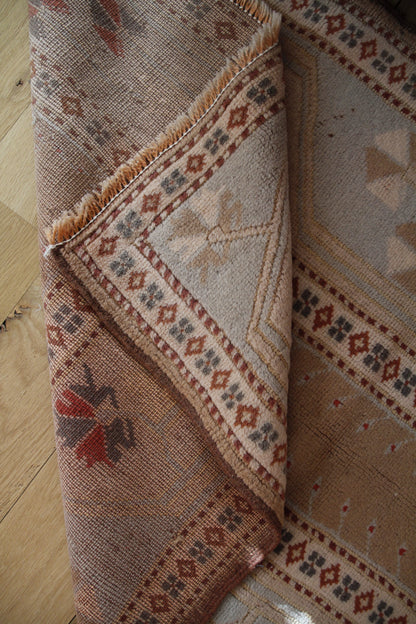 Handmade Vintage Turkish Small Rug 2'9" X 4'7"