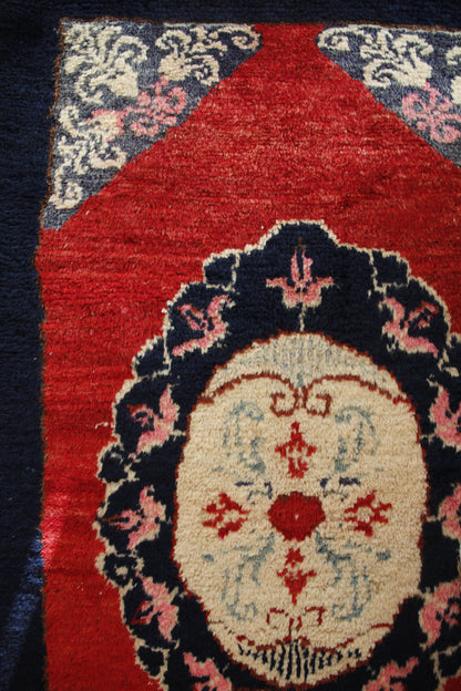 Handmade Vintage Turkish Small Rug 2'3" X 4'2"