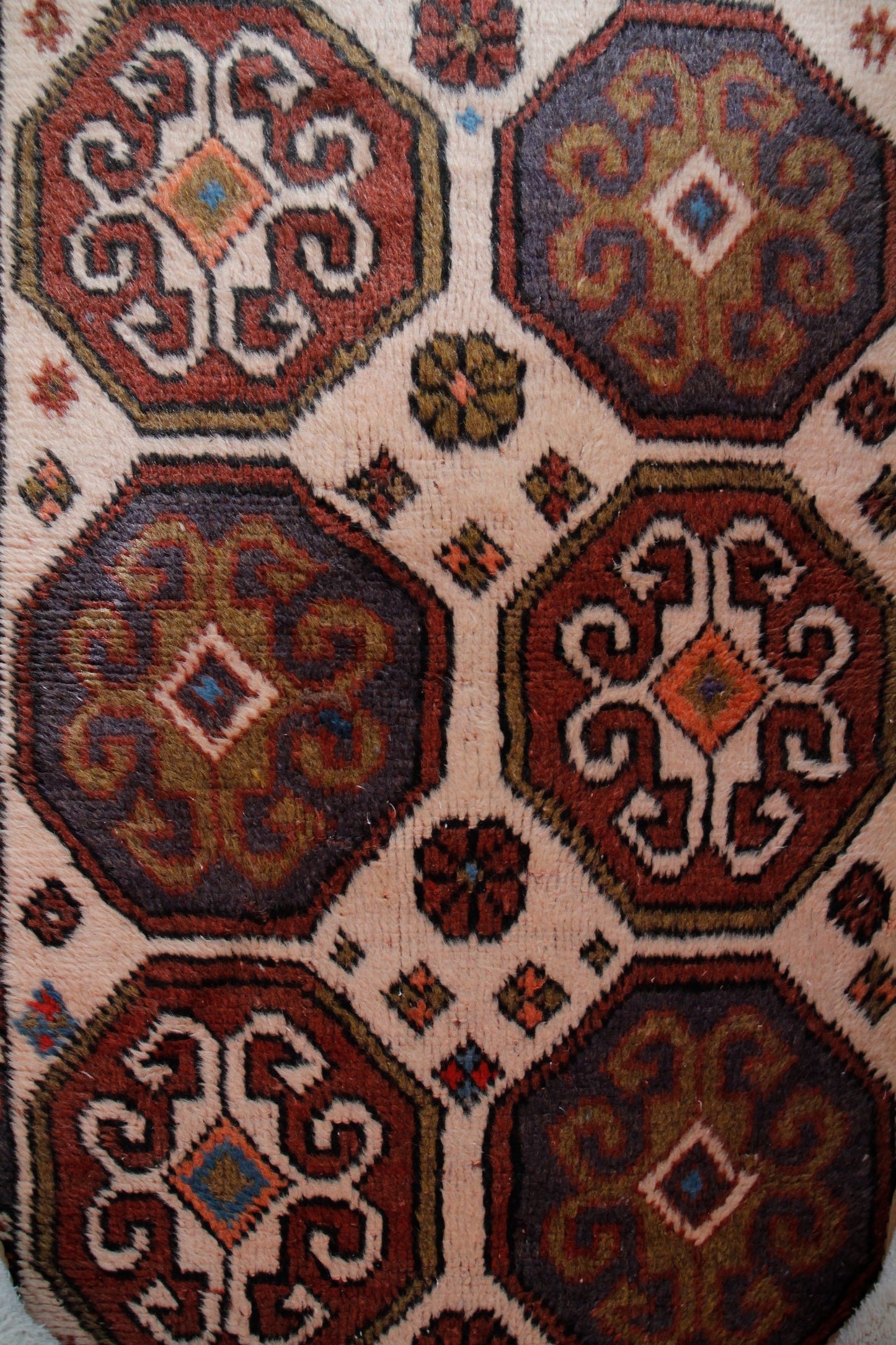Handmade Vintage Turkish Small Rug 2'6" X 3'10"