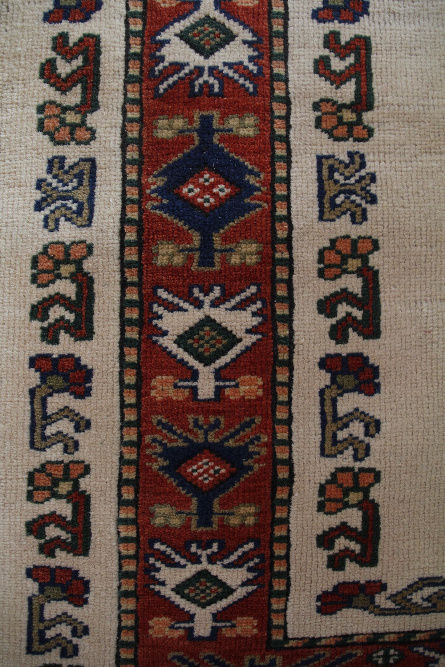 Handmade Vintage Turkish Small Rug 2'7" X 3'8"