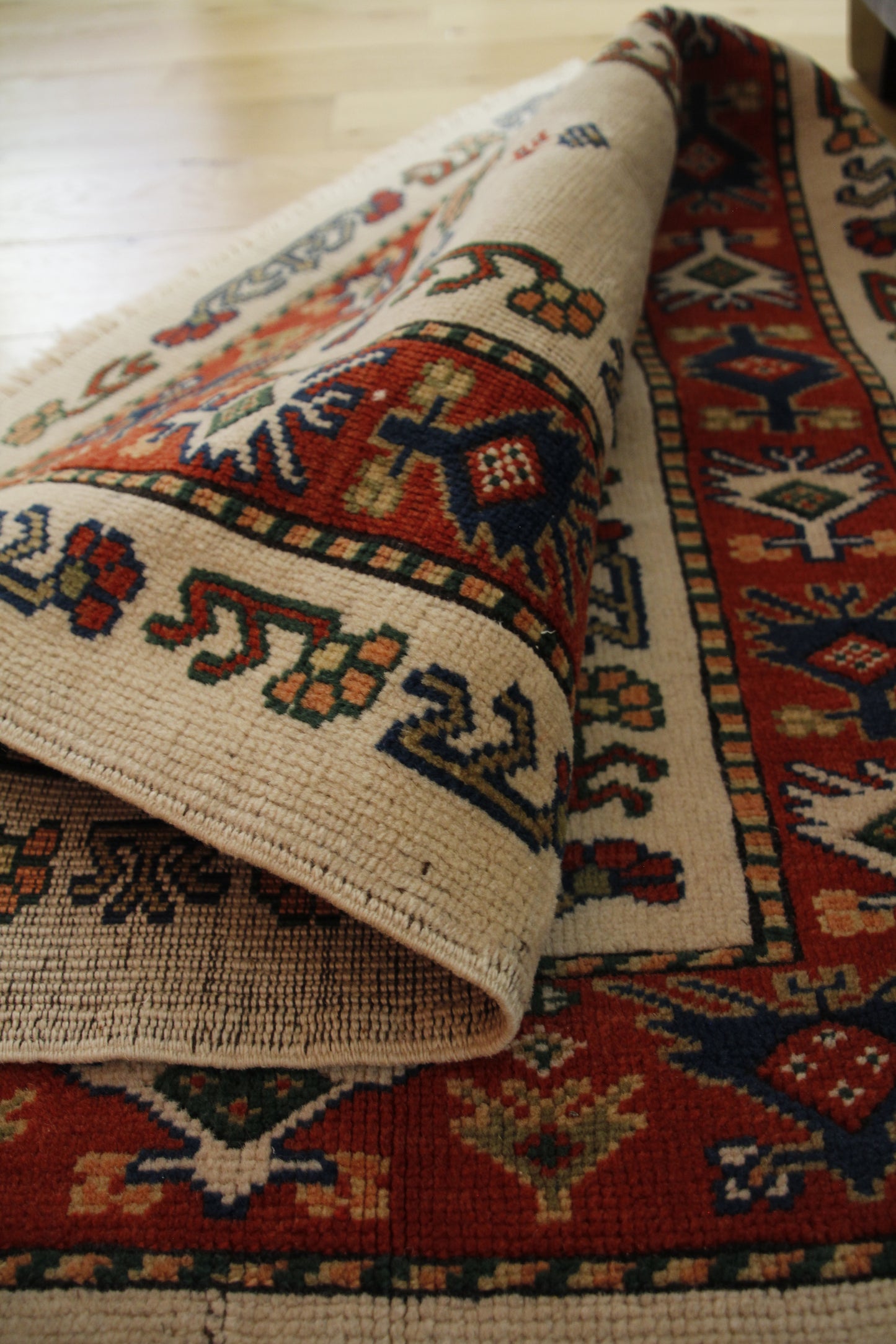 Handmade Vintage Turkish Small Rug 2'7" X 3'8"
