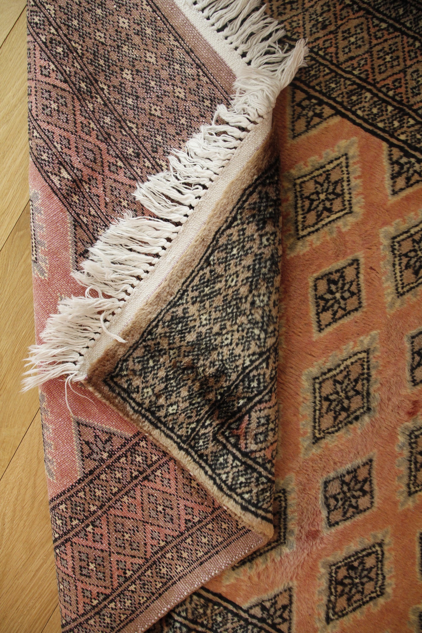 Handmade Vintage Indian Small Rug 3' X 5'4"