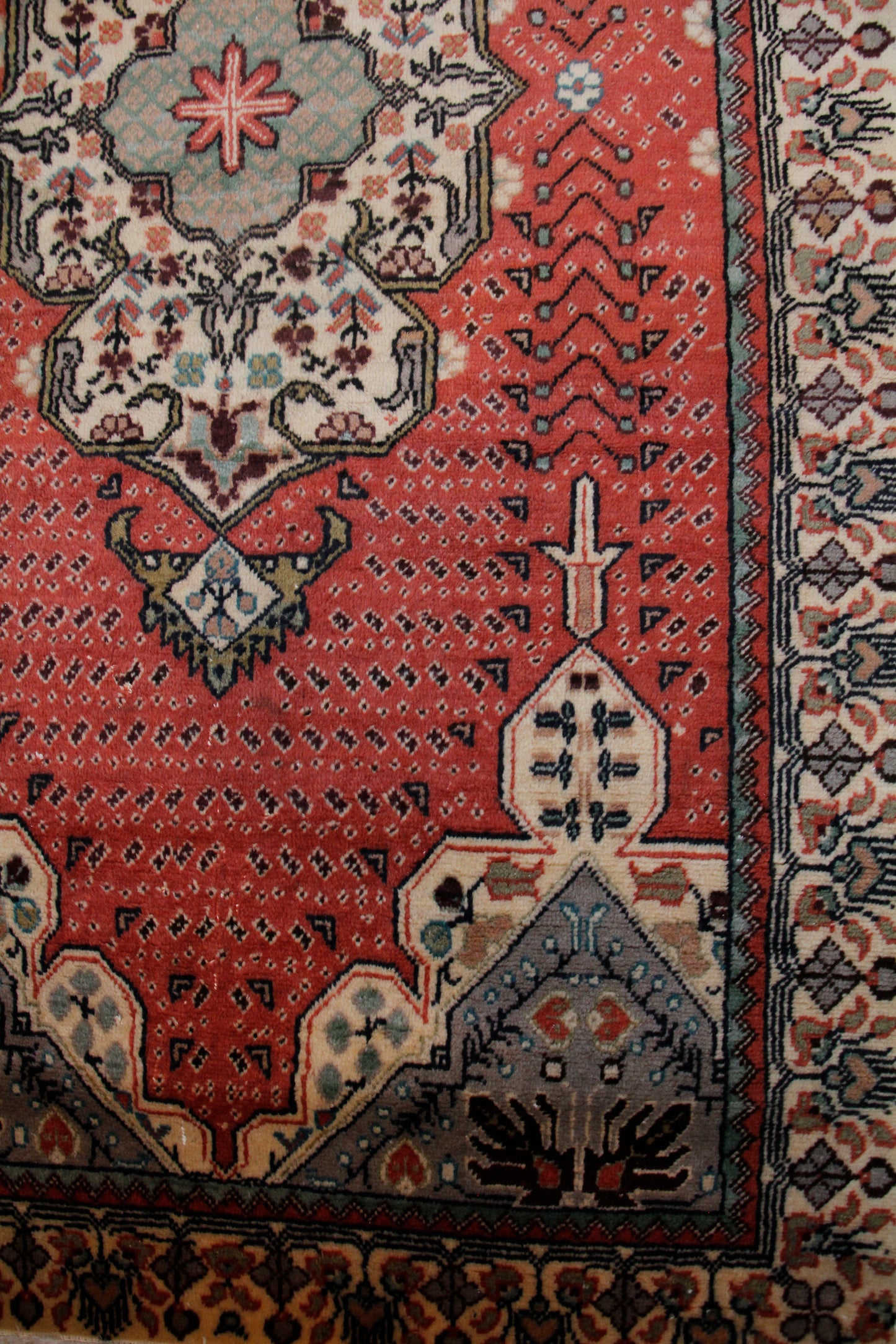 Handmade Vintage Turkish Runner 3'4" X 6'5"