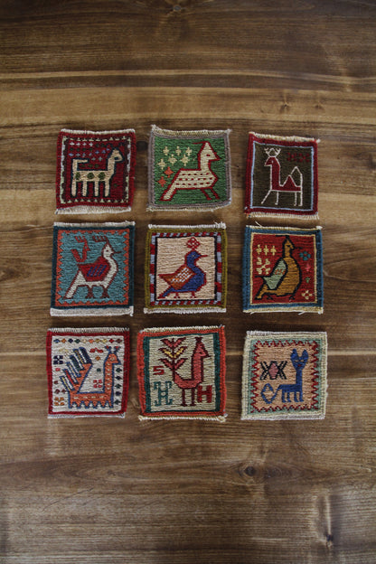 Handwoven Kilim Coasters / Decorative Pieces