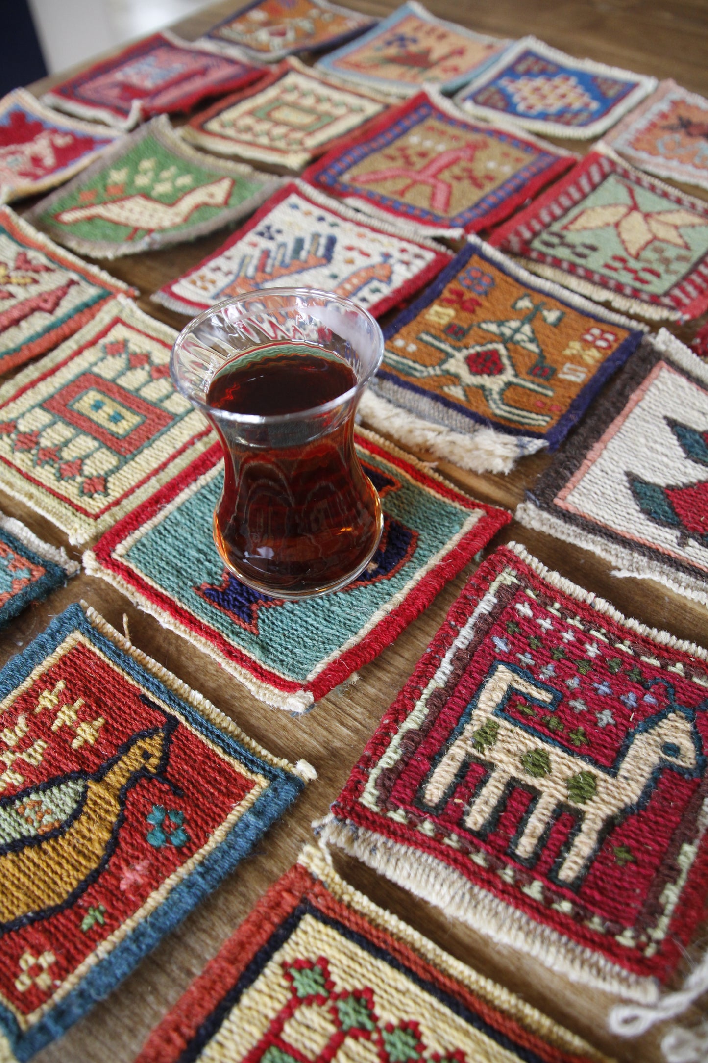 Handwoven Kilim Coasters / Decorative Pieces