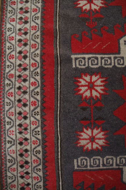 Handmade Vintage Turkish Medium Rug 3'4" X 5'10"