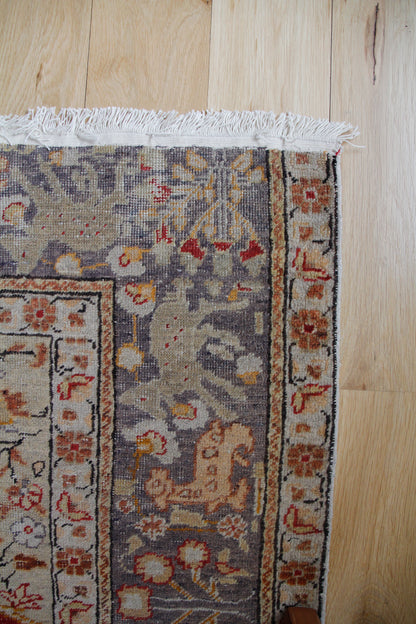 Handmade Vintage Turkish Medium Rug 3'11" X 5'8"