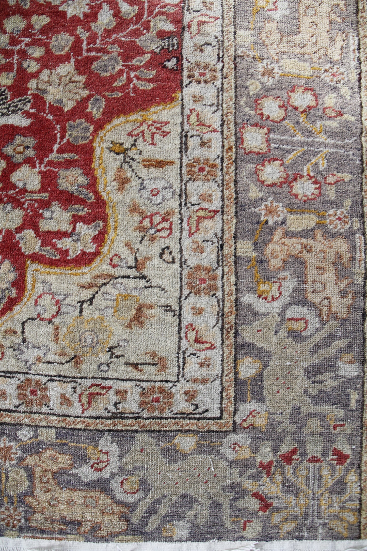 Handmade Vintage Turkish Medium Rug 3'11" X 5'8"
