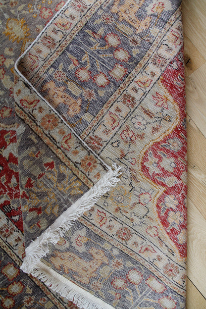 Handmade Vintage Turkish Medium Rug 3'11" X 5'8"