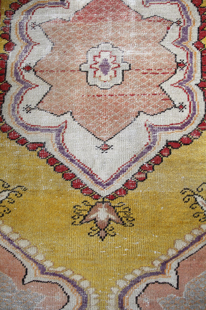 Handmade Vintage Turkish Medium Rug 3'3" X 6'1"