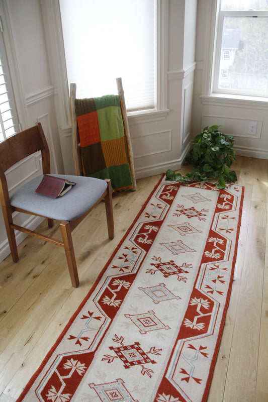 Handmade Vintage Turkish Runner 2'5" X 7'8"