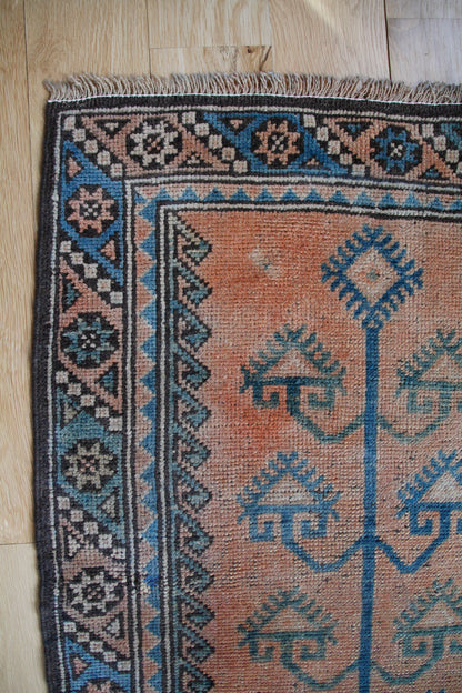 Handmade Vintage Turkish Runner 2'4" X 9'6"
