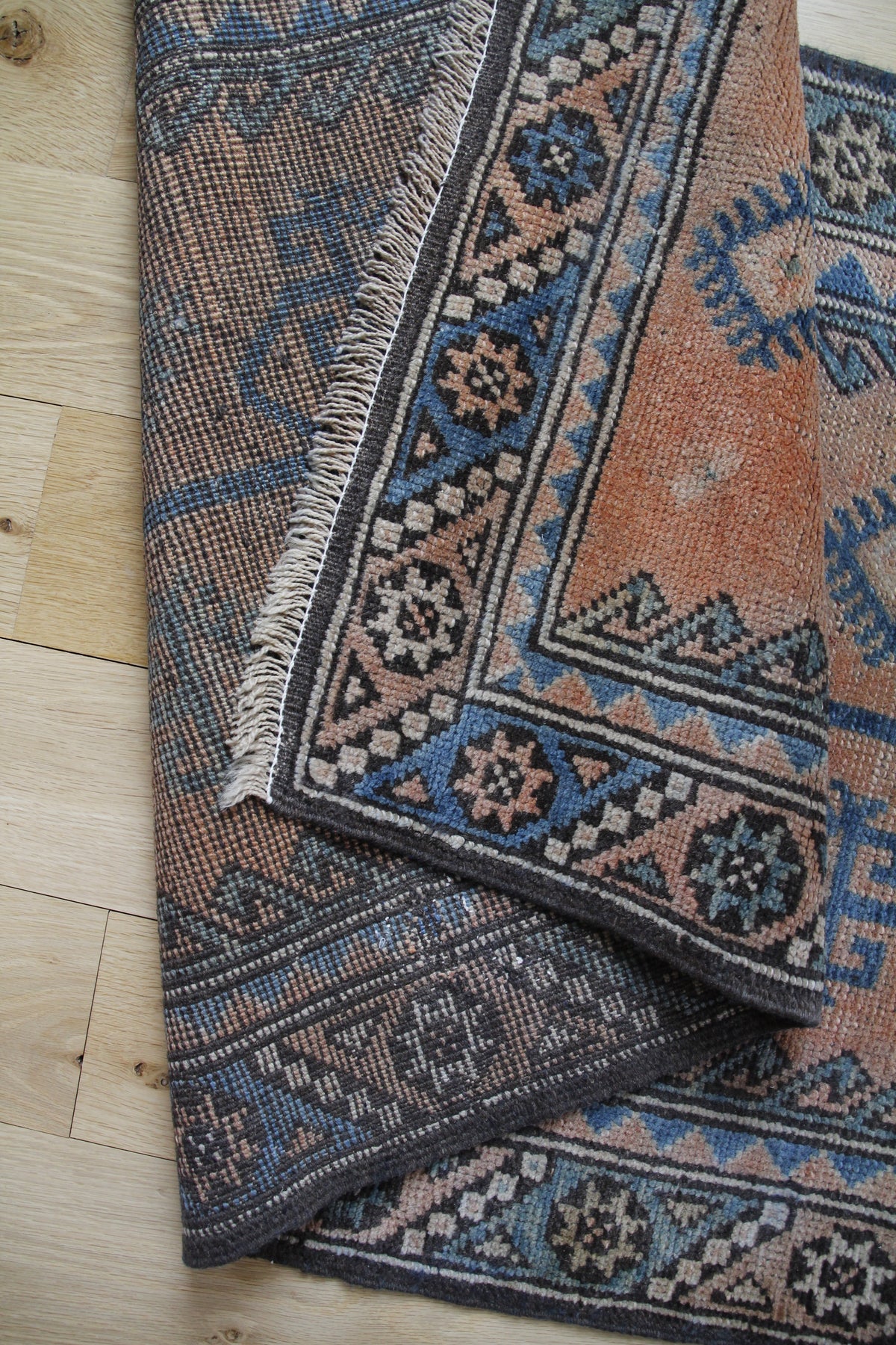 Handmade Vintage Turkish Runner 2'4" X 9'6"