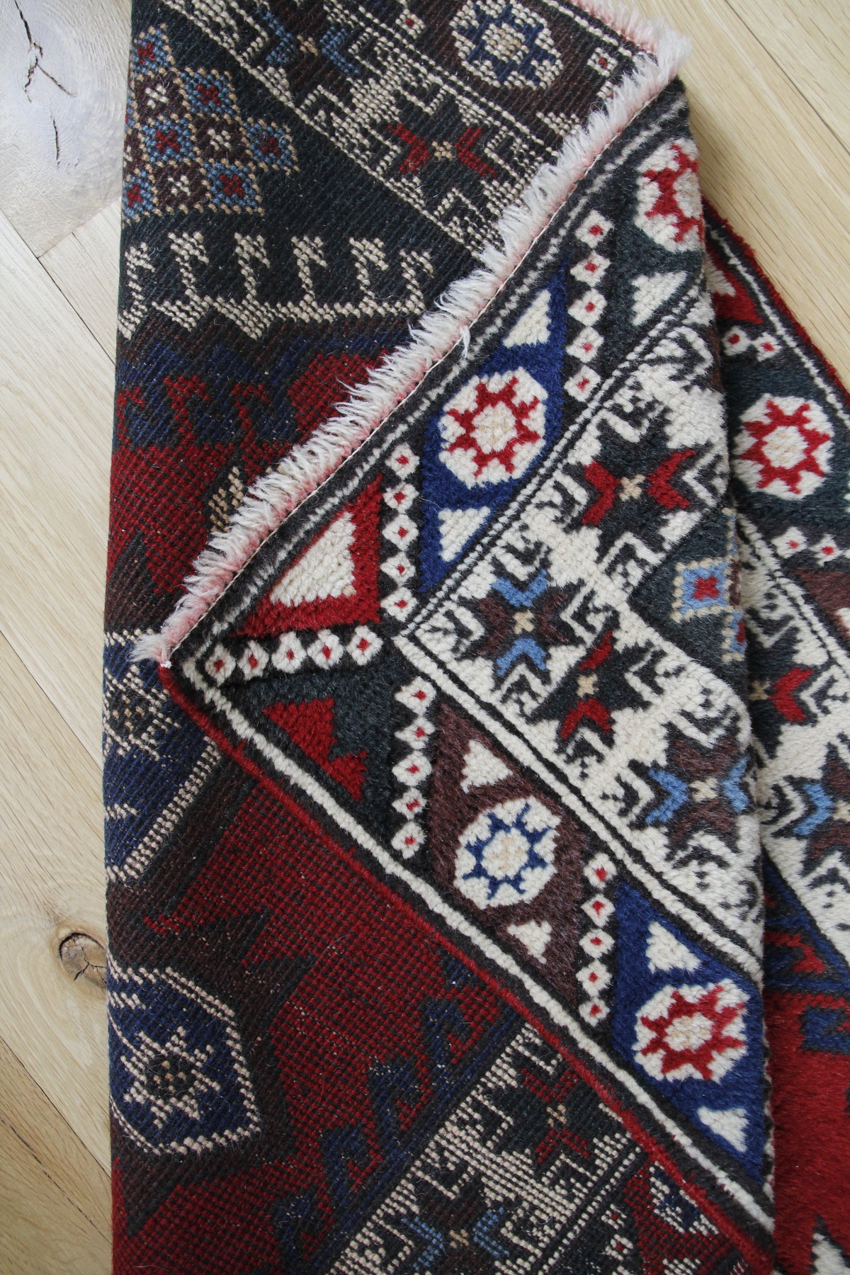 Handmade Vintage Turkish Runner 2'10" X 15'3"